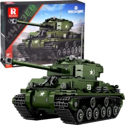 Reobrix bouwset tank SHERMAN M4A3E8 – gelicentieerd WORLD OF TANKS, 836 stukjes
