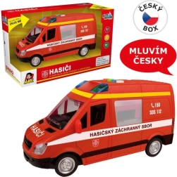 Fourgon de pompiers à friction avec son et lumière