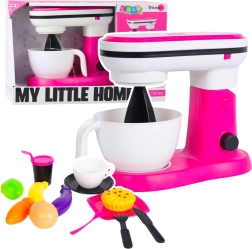 Mixeur de cuisine pour enfants MY LITTLE HOME avec fonction de mélange – set rose avec accessoires