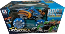 Voiture RC Requin bleue avec effet de brouillard et 2,4 GHz