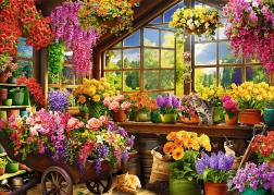 TREFL Puzzle Premium Plus Tea Time: Spring Preparations 1000 Pieces