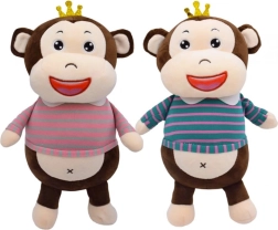 Plush Monkey with Crown 35 cm
