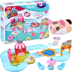Circuit interactif avec hamster – glacier avec accessoires