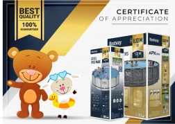 Tuinzwembad BESTWAY Steel Pro Max 366 × 100 cm met 10-in-1 set