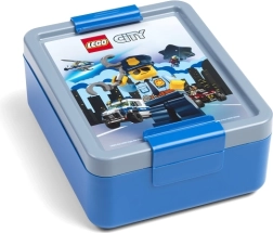 Lego City broodtrommel blauw