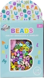Bead Set - Pastel Alphabet Beads with String