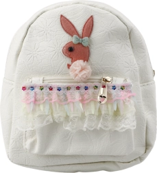 Sac à dos enfant Crème Lapin avec Volant