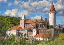 Dino puzzel kasteel Křivoklát 100 XL stukjes