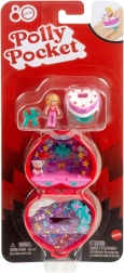 Polly Pocket jubileum compact set ter ere van 80 jaar Mattel met ring