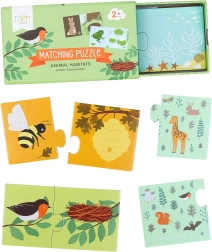 Koppelpuzzel voor tellen – eenhoorns – Dieren