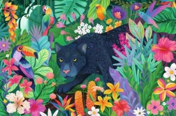 Ravensburger Puzzle Panther in a Blooming Jungle 3000 Pieces