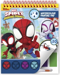 Spidey coloring pad with paints