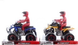 Friction-Powered Quad Bike with Rider