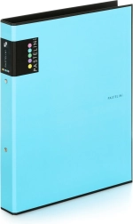 Ordner A4 PASTELINI blauw, 2-rings laminaat