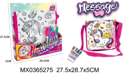 Kleurhandtas Message