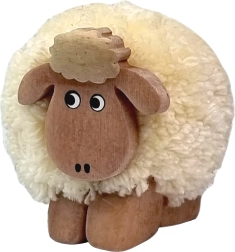2Kids Toys houten figuurtje schaap met pompon