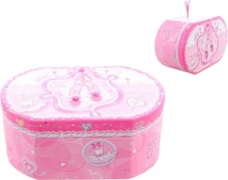 Roze muzieksieradendoos met ballerina