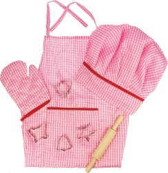 Bigjigs Toys ensemble de cuisine pour enfants rose