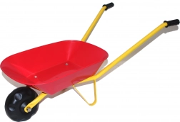 Kinderkruiwagen met kunststof bak – rood