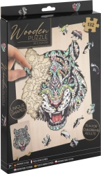 Outline Wooden Puzzle Tiger 132 Pieces
