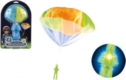 lichtgevende parachutist met parachute – vliegend speelgoed voor kinderen 12 cm