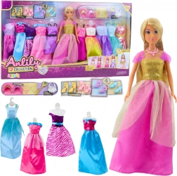 Grote mode set Anlily Pop met jurken en accessoires 24st