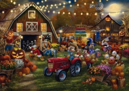 Puzzle SCHMIDT Mickey et Minnie – fête des citrouilles 1000 pièces
