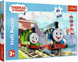Puzzel 24 maxi – Tomáš en Percy op het spoor Thomas & Friends