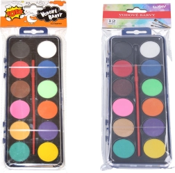 Waterverf 12 kleuren met penseel