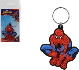 Porte-clés en caoutchouc MARVEL SPIDER-MAN, personnage assis, 6 cm