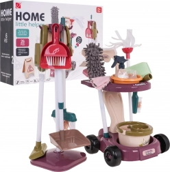 Kinder schoonmaakkar met accessoires