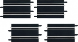 Rechte stukken 170 mm voor racebanen Carrera GO, GO Plus en Digital 143 (4 stuks)
