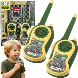 Kids' MILITARY Walkie‑Talkies with range up to 300 m – set of 2 pieces