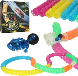 Bouwset voor kinderen - Flexibele racebaan met snelle auto