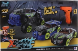 Bouwbare auto met accuschroevendraaier