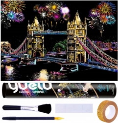 Krasplaat Londen Tower Bridge 75x52 cm