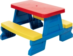 Kinder picknicktafel met bankjes Dorex blauw
