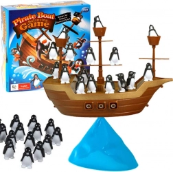 Balancerende spelset Piratenschip met pinguïns