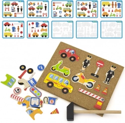 Punaises à motifs de transport