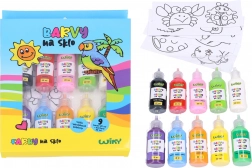 Glass Paints Set 9+1 Including Stencils