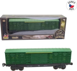 Covered wagon green 25 cm