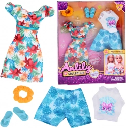 Zomerse poppenoutfits – jurkje en accessoires