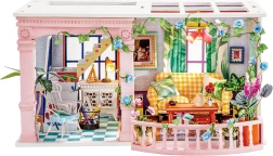 Robotime miniature house kit with terrace