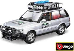 Metalen automodel 1:24 RANGE ROVER, zilverkleurig
