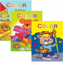 Kleurplaten voor de allerkleinsten A4, mix van motieven