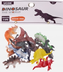 Dierenfiguren dinosaurussen set 12 stuks 5 cm