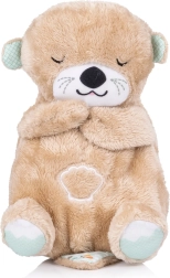 Jouet en peluche respirant avec musique loutre beige