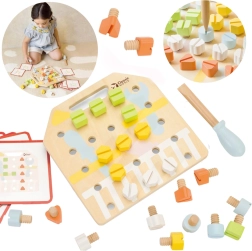 Wooden Manipulative Board Logic Puzzle Classic World