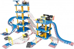 Grote garage politiebureau, 4 verdiepingen, tankstation, 100 onderdelen