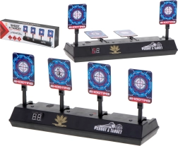 Cible de tir électronique avec 4 cibles et compteur numérique